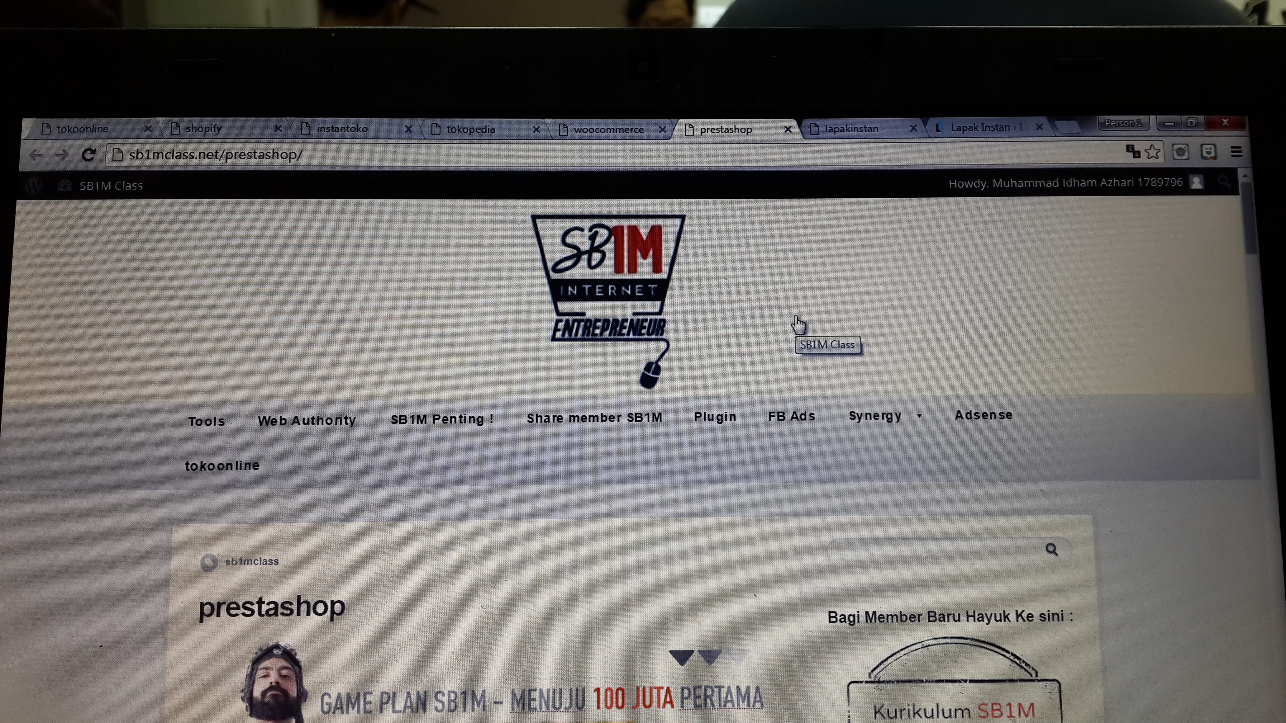 Materi Sekolah Bisnis Internet Marketing SB1M PrestaShop