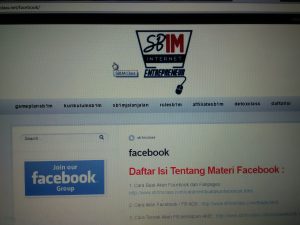 Materi Kursus Internet Marketing SB1M facebook