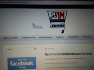 Materi Pelatihan Bisnis Internet SB1M Facebook Comments WordPress