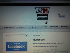Materi Pelatihan Bisnis Online SB1M BulkPress