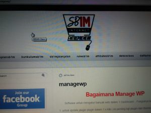 Materi Sekolah Internet Marketing SB1M Manage WP