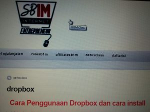 Materi Kursus Bisnis Internet SB1M Dropbox