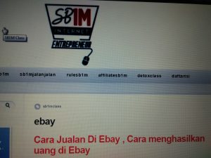Materi Kursus Bisnis Internet SB1M ebay