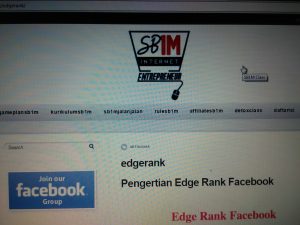 Materi Sekolah Bisnis Online SB1M EdgeRank