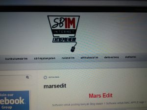 Materi Sekolah Internet Marketing SB1M MarsEdit