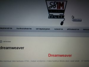 Materi Kursus Bisnis Online SB1M Dreamweaver