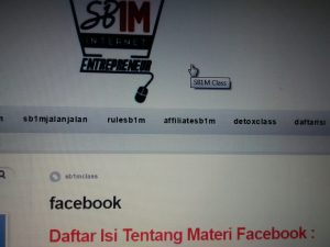 Materi Kursus Bisnis Online SB1M facebook