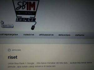 Materi Kursus Internet Marketing SB1M Riset