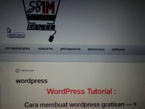 Materi Training Bisnis Online SB1M WordPress