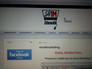 Materi Training Internet Marketing SB1M Email Marketing