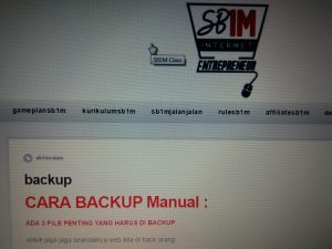 Materi Pelatihan Internet Marketing SB1M Backup