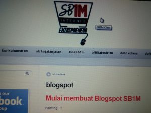 Materi Pelatihan Internet Marketing SB1M Blogspot