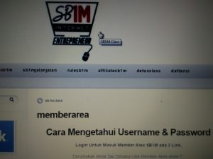 Materi Pelatihan Bisnis Internet SB1M Member Area