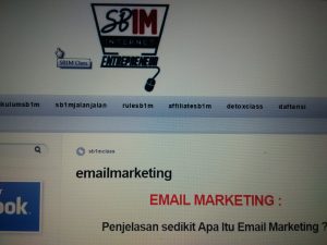 Materi Seminar Bisnis Online SB1M Email Marketing