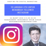 10 Langkah Jitu Untuk Menambah Follower Instagram Melalui Grup WA FSI Digital Marketing