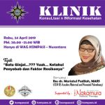 Program KLINIK KONUS 24 April 2019 Bersama Muhammad Idham Azhari