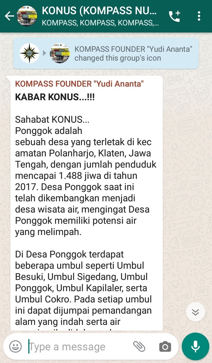 Penyampaian Founder Yudi Ananta KONUS KOMPASS Nusantara