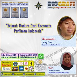 Program BIOGRAFI KOMPASS Nusantara 08 Maret 2023 by Co-founder Muhammad Idham Azhari