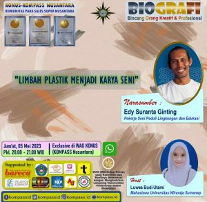 Program BIOGRAFI KOMPASS Nusantara 05 Mei 2023 by Co-founder Muhammad Idham Azhari