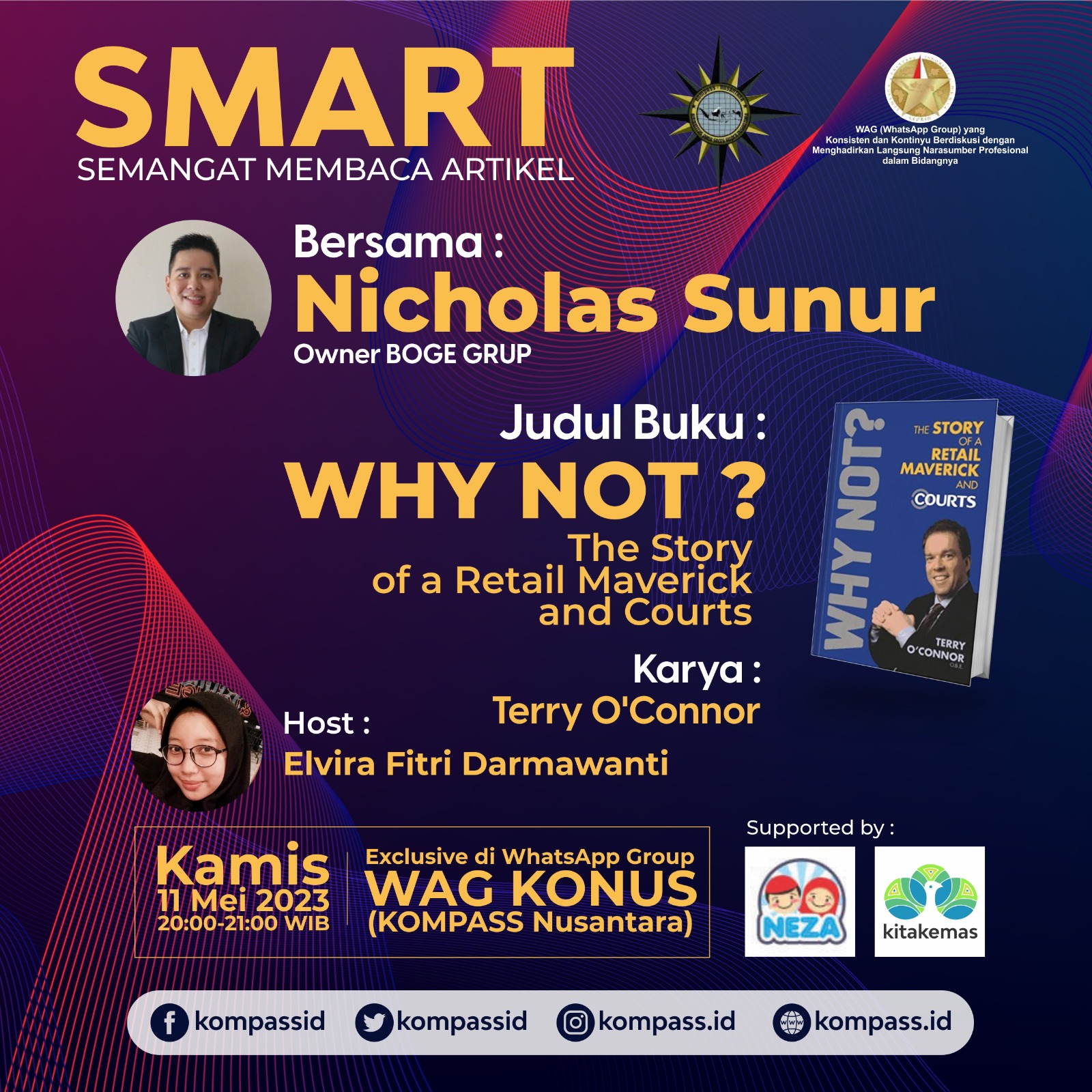 Program SMART KOMPASS Nusantara 11 Mei 2023 by Co-founder Muhammad Idham Azhari